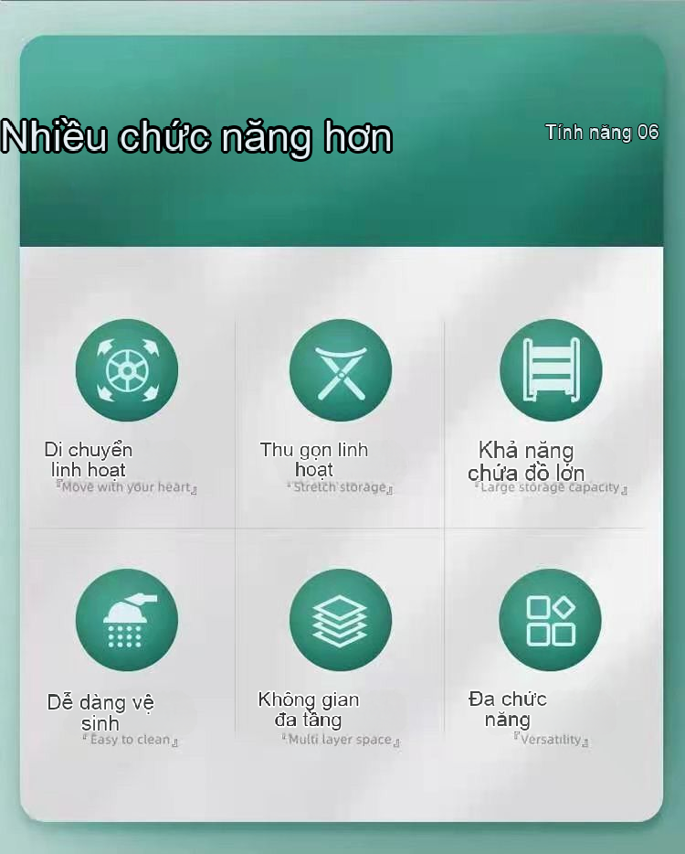 Thiết kế tay cầm dạng ống cong của xe đẩy giúp việc cầm nắm trở nên thoải mái và dễ dàng khi kéo đẩy.