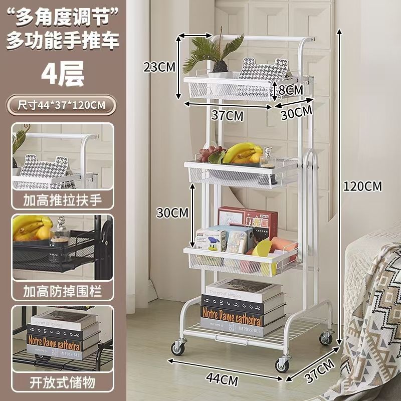 Kệ Gấp Gọn 3 Tầng Có Bánh Xe - Xe Đẩy Đa Năng Cho Nhà Bếp, Spa, Phòng Khách - Ảnh 10