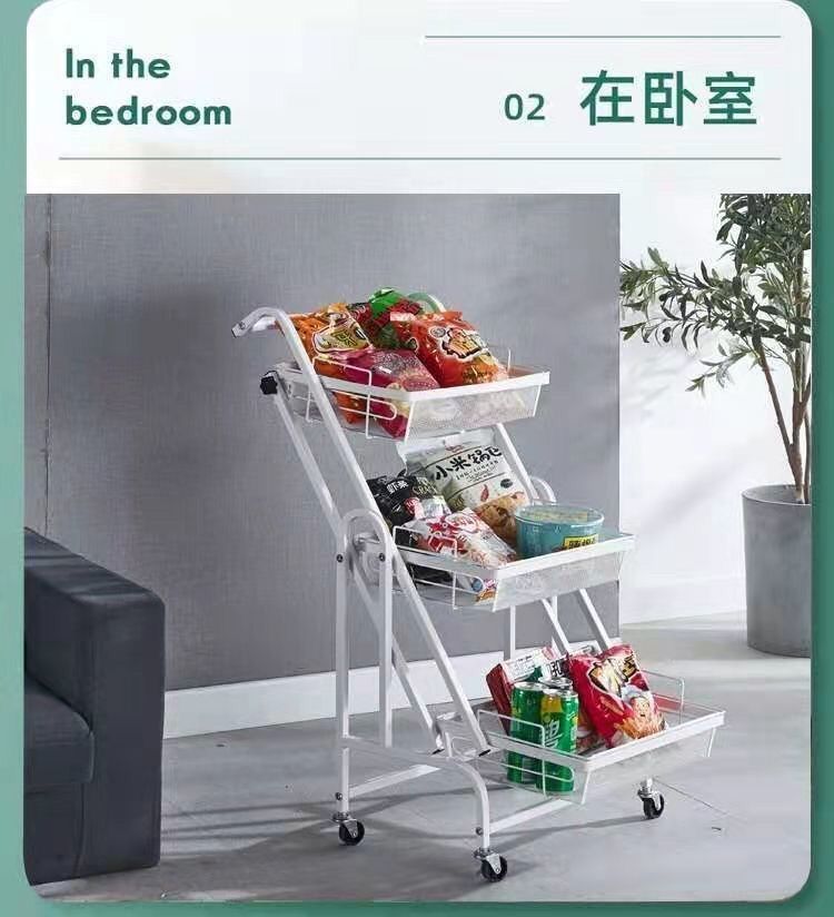 Kệ Gấp Gọn 3 Tầng Có Bánh Xe - Xe Đẩy Đa Năng Cho Nhà Bếp, Spa, Phòng Khách - Ảnh 29