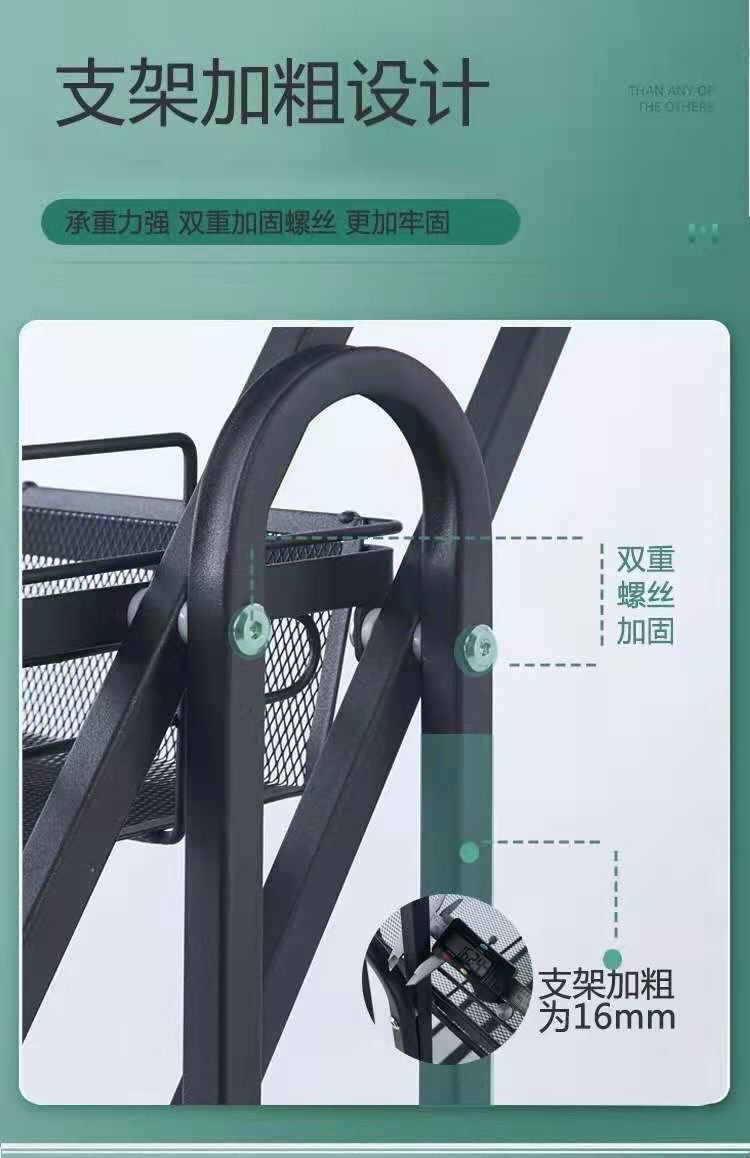 Kệ Gấp Gọn 3 Tầng Có Bánh Xe - Xe Đẩy Đa Năng Cho Nhà Bếp, Spa, Phòng Khách - Ảnh 24